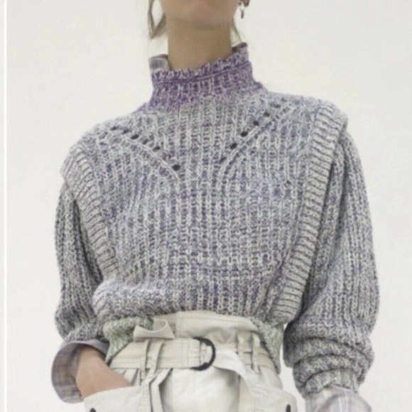 Etoile Isabel Marant NWT Women's Lotiya Cotton Blend Turtleneck Sweater Size 38